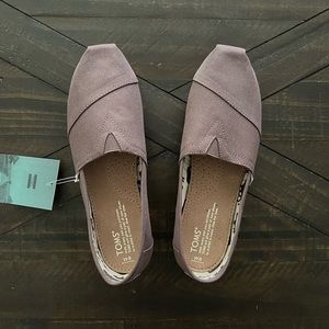 Toms classic canvas alpargata, Ash, women’s 8, NWT